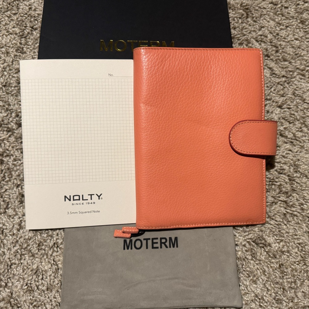 Moterm Coral Leather B6/Personal Planner